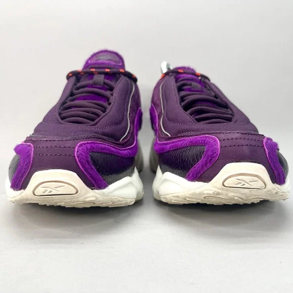 Reebok Mens 11 GOK Daytona DMX Shoes Chalk Pigment Purple Running Sneaker FV6077
